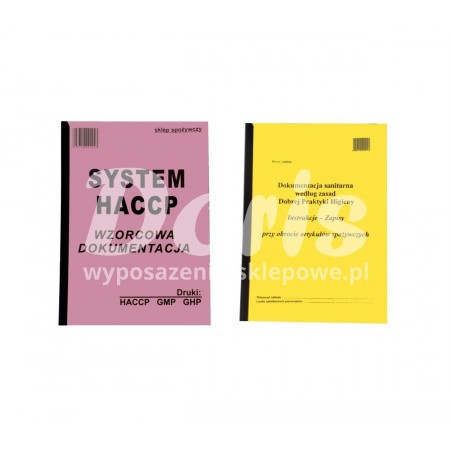 Komplet dokumentacji do sklepu (system HACCP i procedura dobrej praktyki) TA0156+TA0158