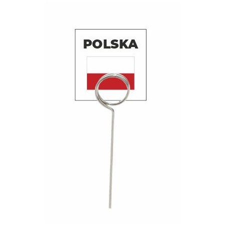 Wodoodporna flaga z tworzywa POLSKA - 20 szt + szpilki