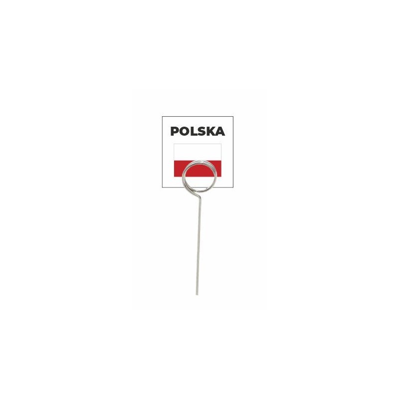 Wodoodporna flaga z tworzywa POLSKA - 20 szt + szpilki [PN0013 + SC0007]