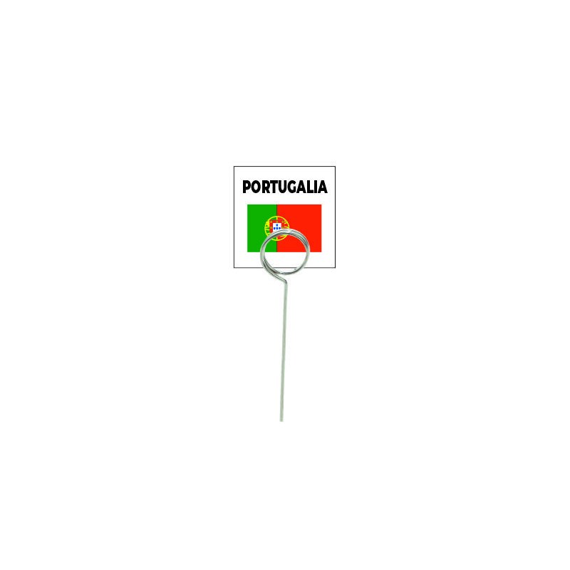 Wodoodporna flaga z tworzywa PORTUGALIA - 20 szt + szpilki [PN0012 + SC0007]