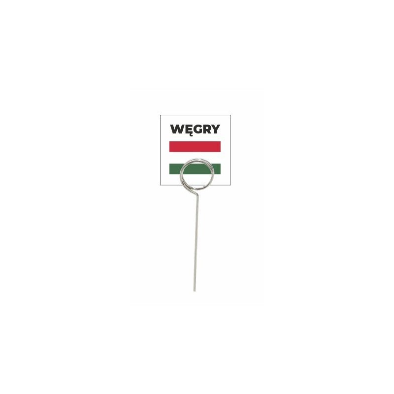 Wodoodporna flaga z tworzywa WEGRY - 20 szt + szpilki [PN0012 + SC0007]