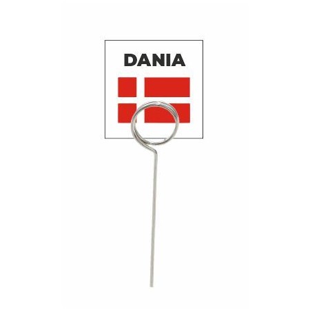 Wodoodporna flaga z tworzywa DANIA- 20 szt + szpilki