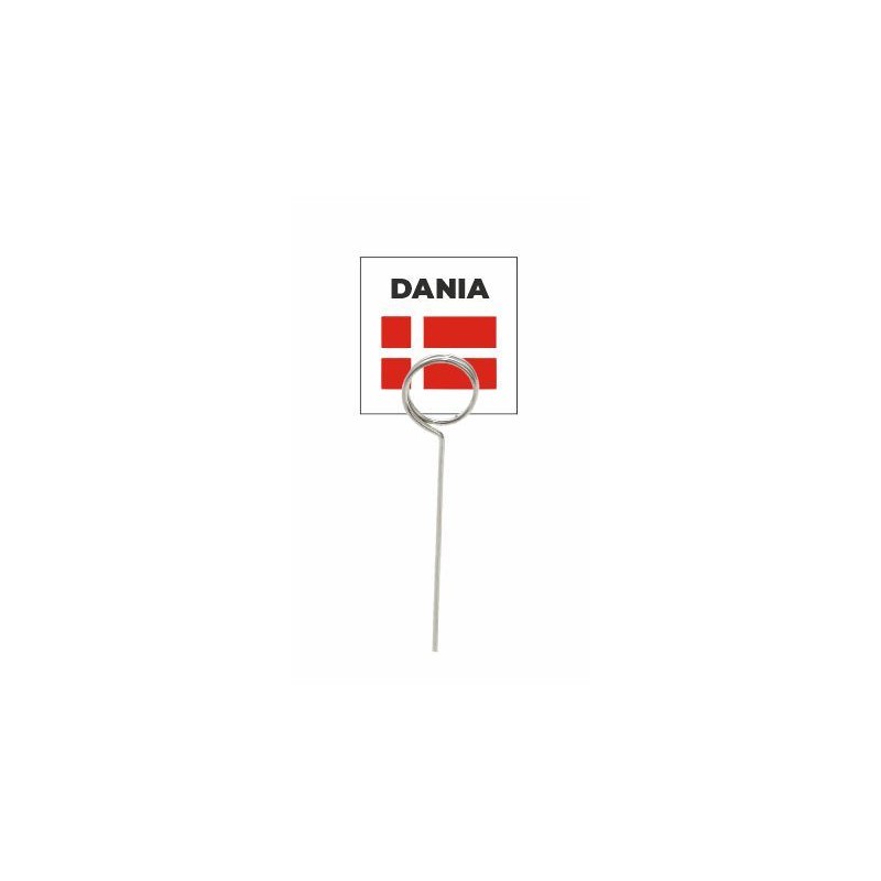 Wodoodporna flaga z tworzywa DANIA- 20 szt + szpilki [PN0012 + SC0007]