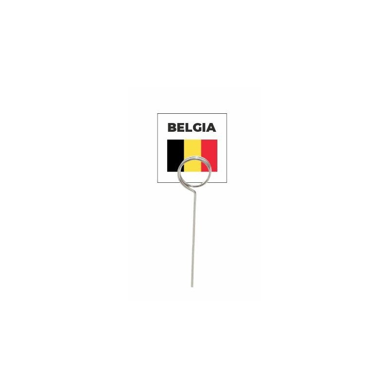Wodoodporna flaga z tworzywa BELGIA- 20 szt + szpilki [PN0012 + SC0007]