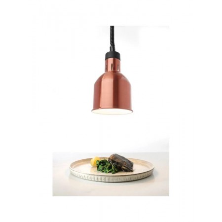 Lampa do podgrzewania potraw - wisząca - śr.175x(H)250mm miedziana
