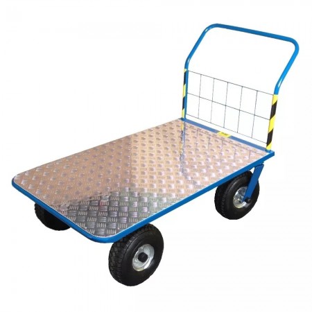 Wózek transportowy z płytą aluminiową o długości 125 cm, nośność 400 kg, STACH III AL