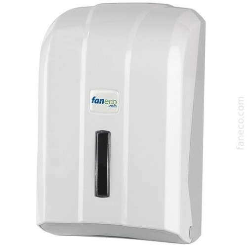 Pojemnik na papier toaletowy do WC w listkach na 400 szt. zamek z kluczem, POP, TP400PGWG