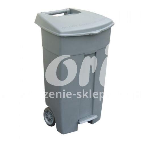 Duży pojemnik na odpady z pokrywą o pojemności 120 litrów KJS405/MER