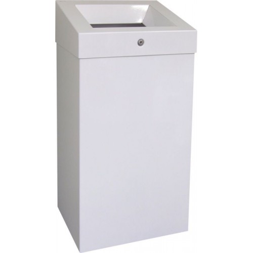 Kosz na odpady otwarty w kolorze białym o pojemności 47 litrów KSB102/MER