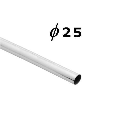 Rura chromowana o średnicy fi 25 mm i długości 50 cm AC500-0-50