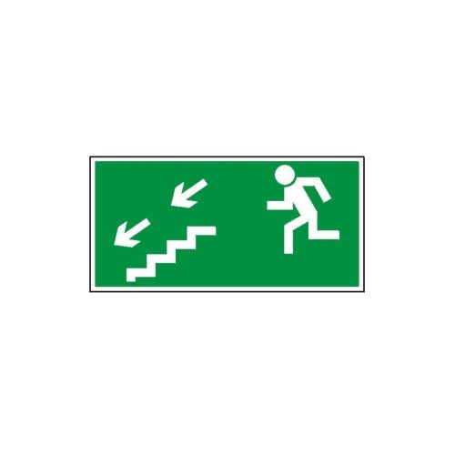 Znak "Kierunek do wyjścia drogi ewakuacyjnej schodami" TA0126