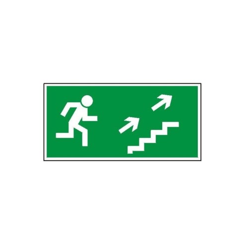 Znak "Kierunek do wyjścia drogi ewakuacyjnej schodami" TA0129